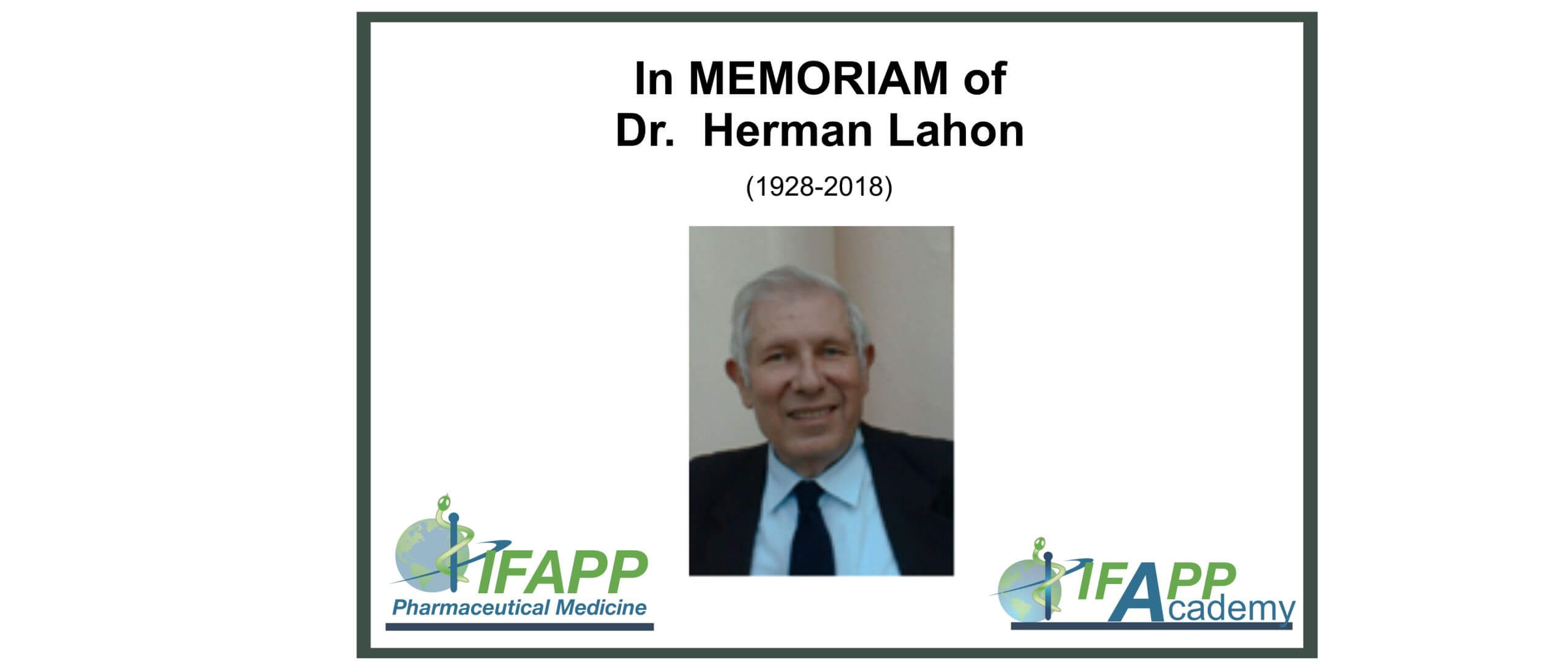 In memory of Herman Lahon
