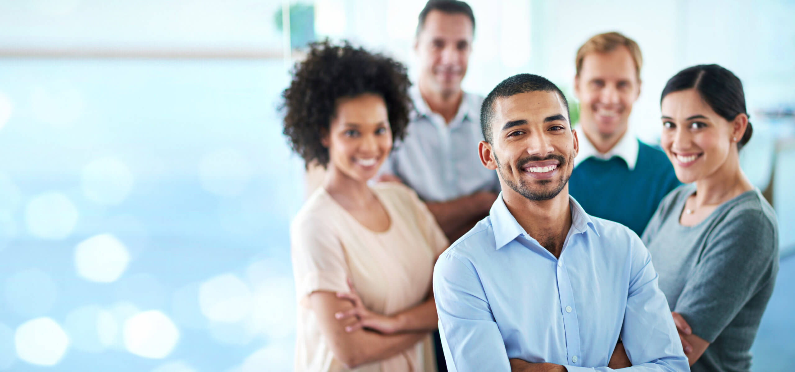 group of young professionals