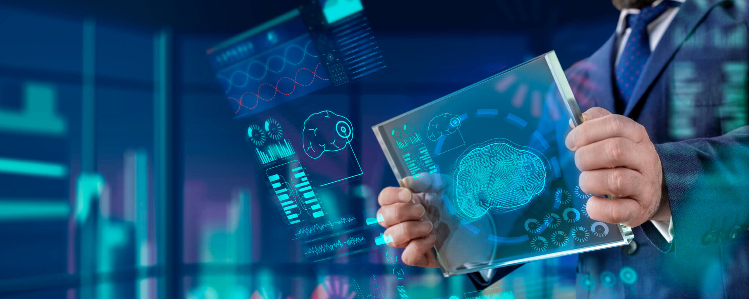 artificial intelligence featuring human brain