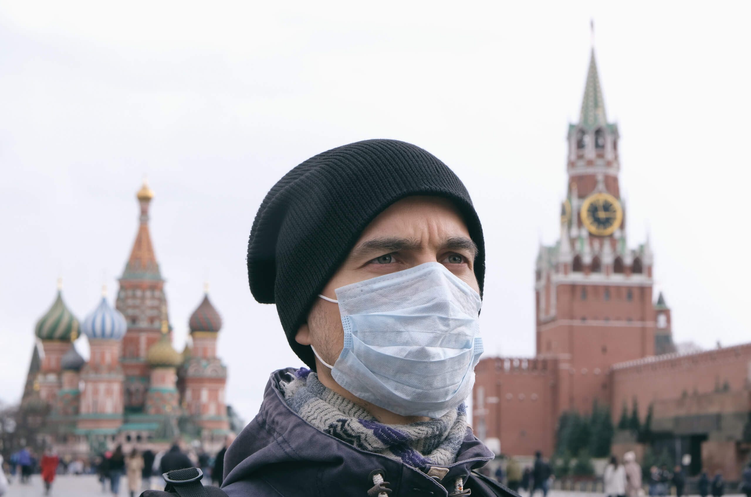 man receiving healthcare in russia