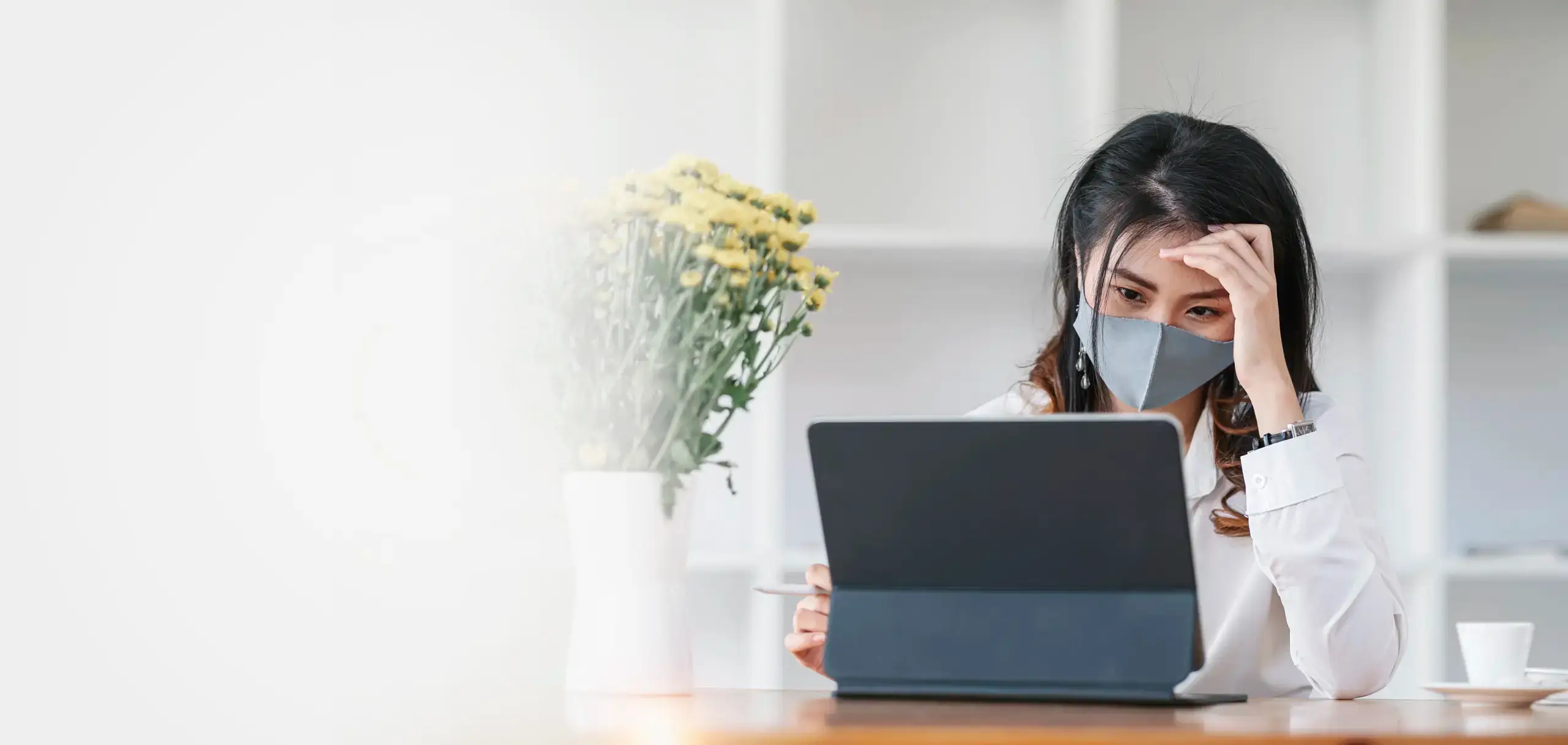 businesswoman during covid-19 pandemic