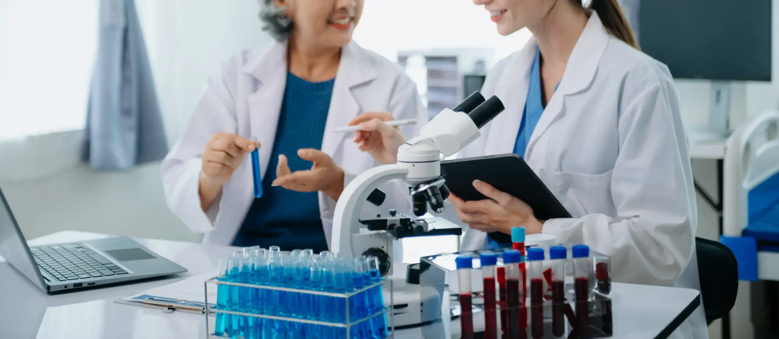 scientists talking to each other