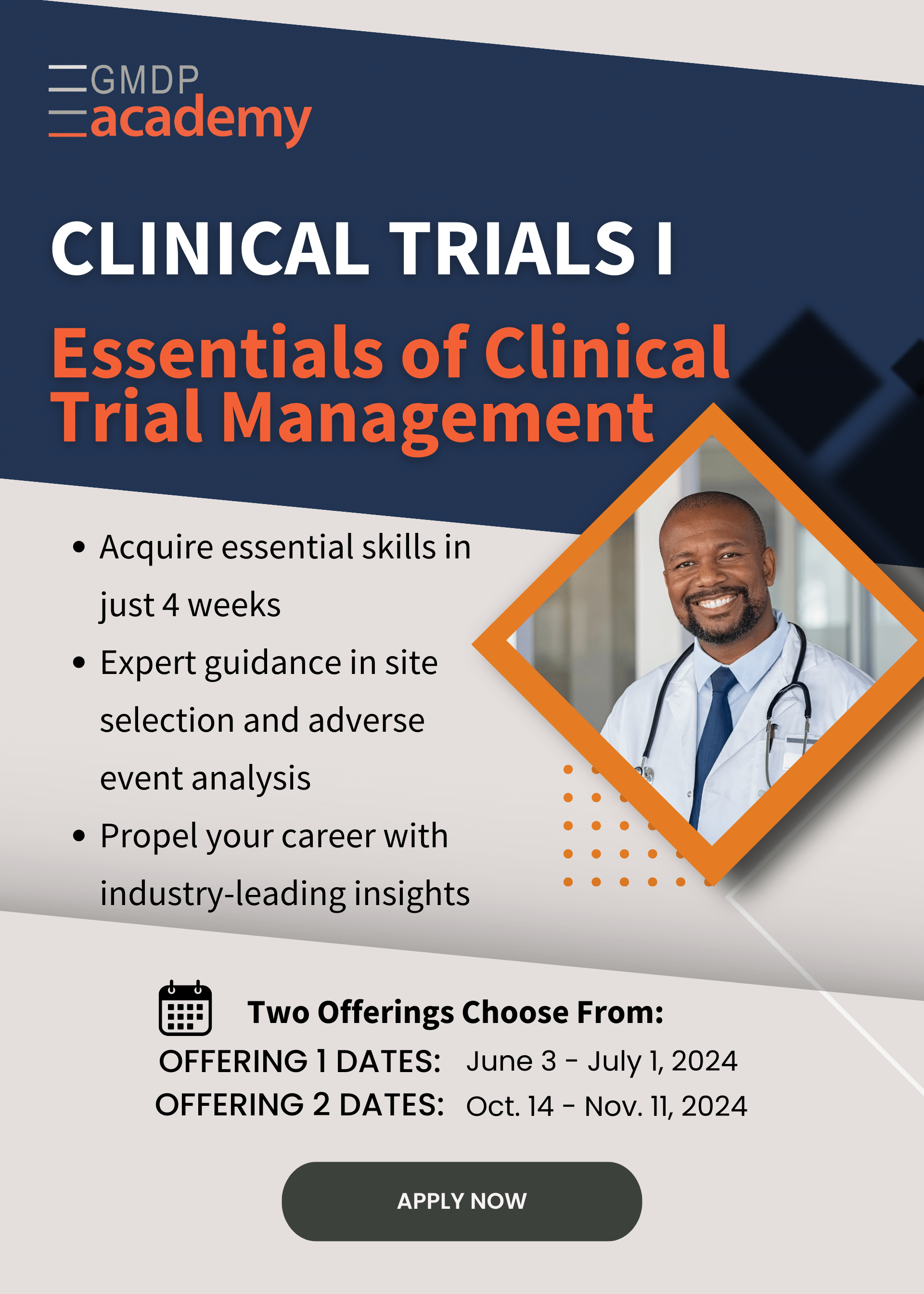 Short Course - Clinical Trials I - Essentials of Clinical Trial Management