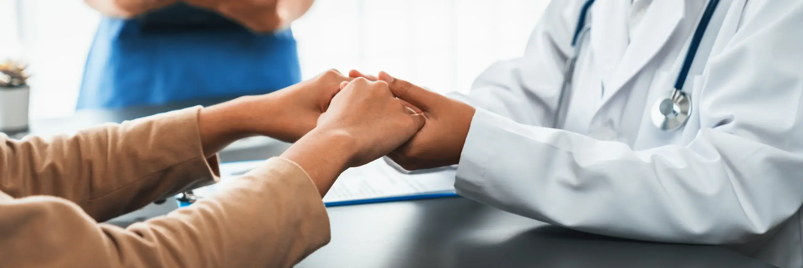 doctor supporting patient