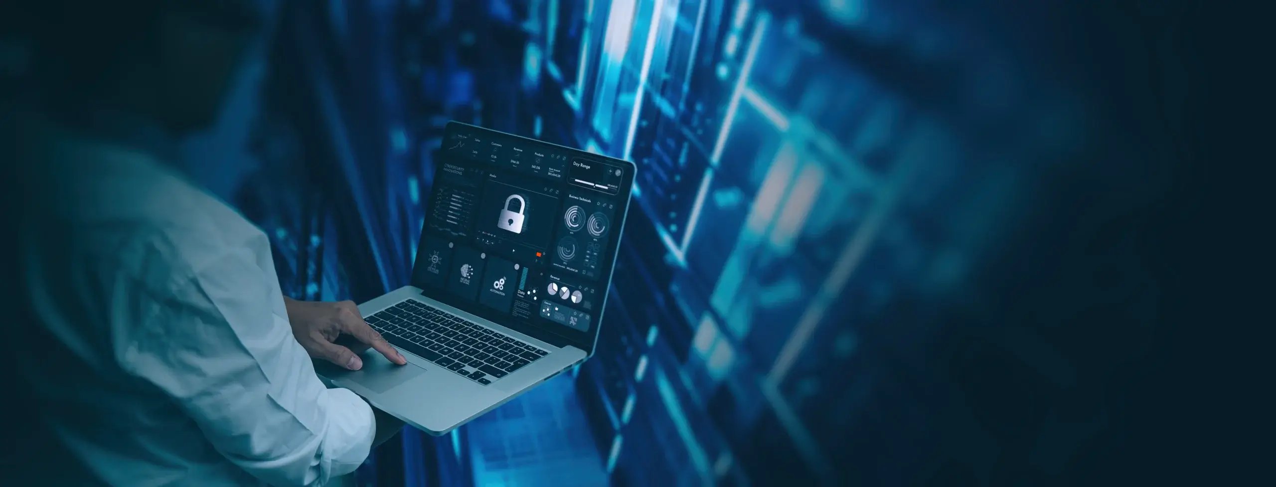 engineer navigating cybersecurity