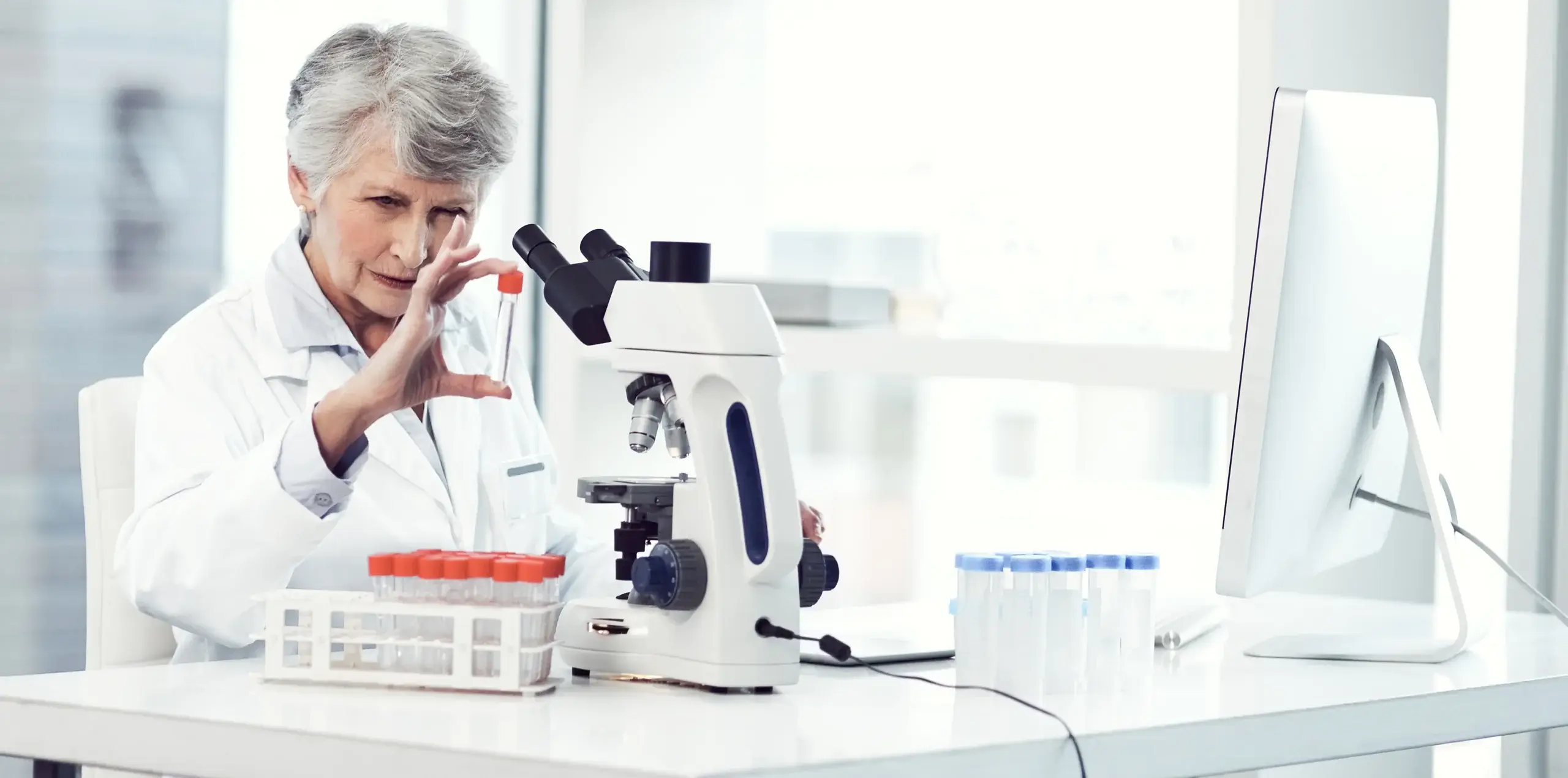 doctor conducting rare disease research