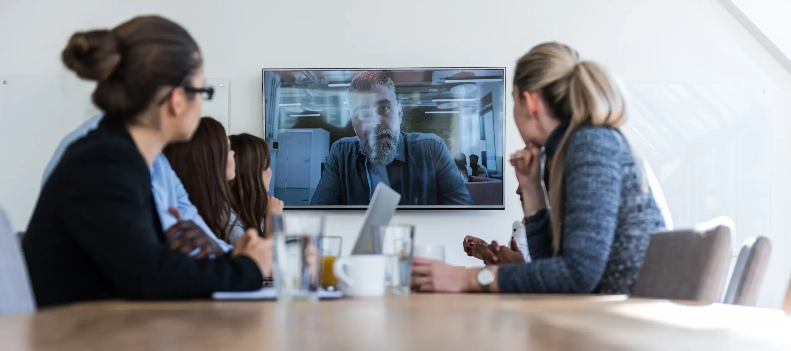 adult students tuning in to a webinar