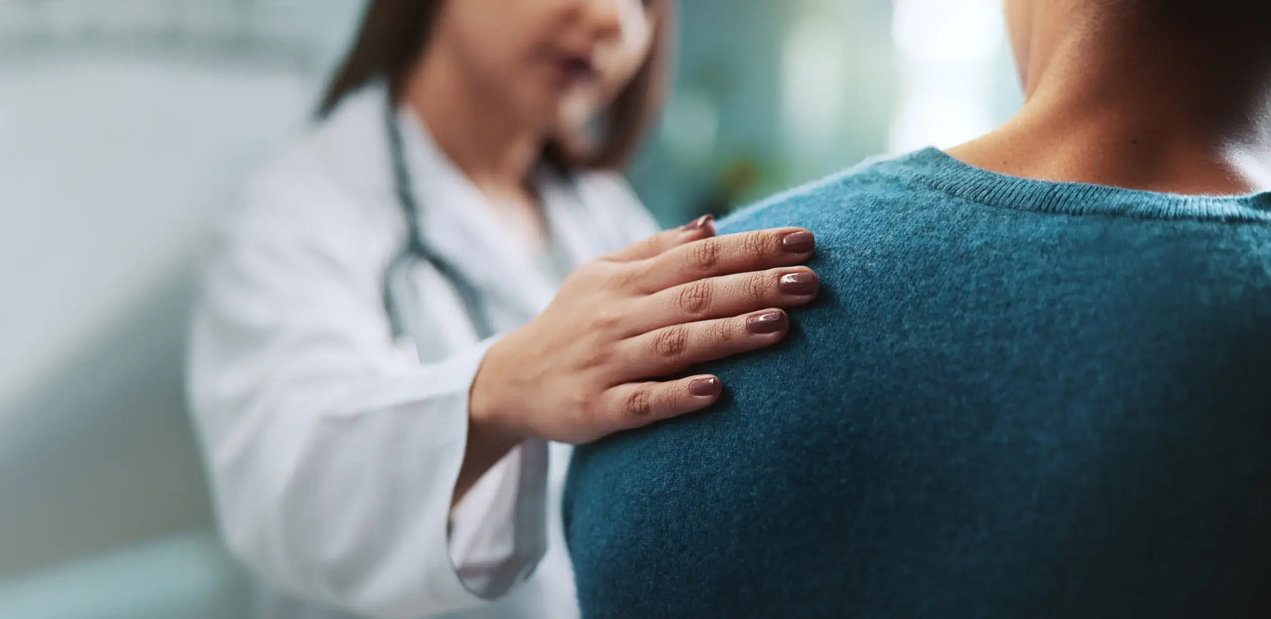 doctor providing women's health care and support